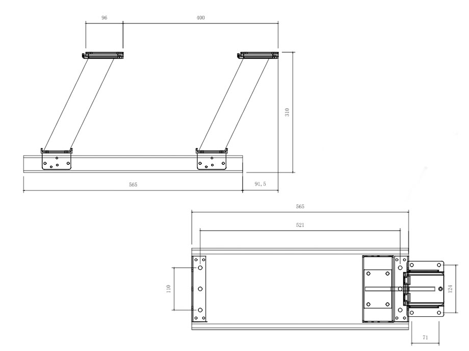 SL-705 靠背移动电动一拖一