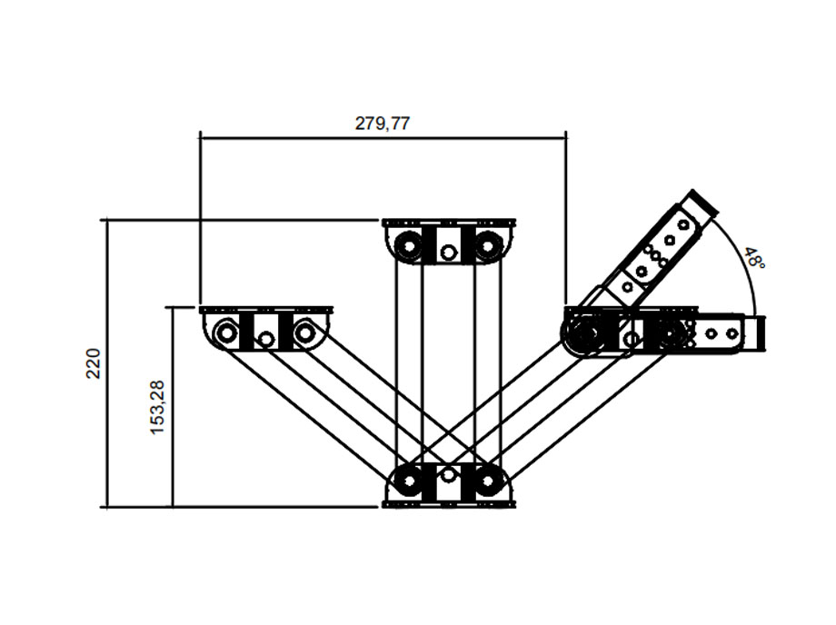D025-C-48°低平移铰链