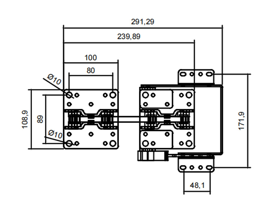 D025-C-48°低平移铰链